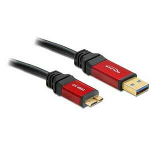 DeLock Cable USB 3.0 Type-A male > USB 3.0 Type Micro-B male 1m P... kép