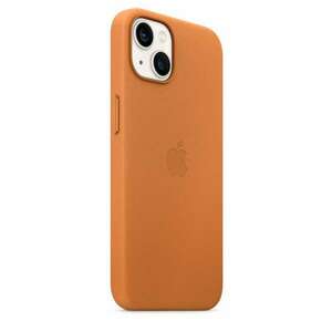 Apple iPhone 13 Magsafe Gyári Bőr Tok - Aranybarna kép