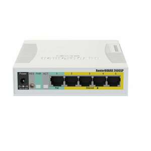 MIKROTIK RB260GSP, 5 Portos, 53W, RJ-45, Gigabit Ethernet, SFP, P... kép