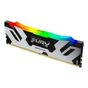 Kingston 32GB DDR5 6000MHz Fury Renegade RGB RAM Fekete-ezüst kép