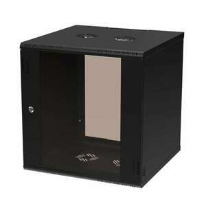 Extralink Premium 19" Fali rack szekrény 12U 600x600mm - Fekete kép