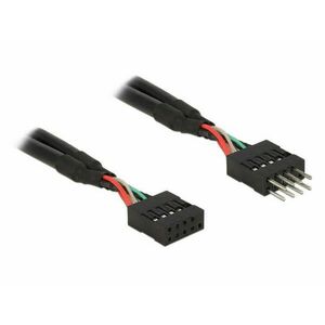 Delock USB 2.0 tűs fejléc hosszabbító kábel 10 tűs apa/anya 50 cm kép