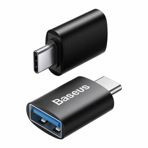Baseus Ingenuity Mini OTG adapter USB-C / USB 3.1, fekete (ZJJQ000001) kép