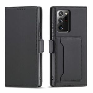 MG Magnet Card bőr könyvtok Samsung Galaxy S22 Ultra, fekete kép