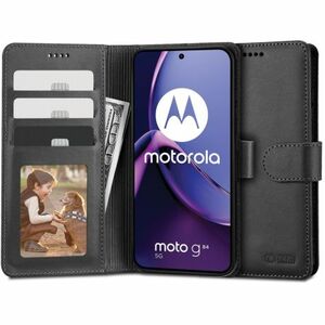 Tech-Protect Wallet könyv tok Motorola Moto G84 5G, fekete kép