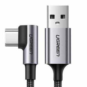 Ugreen kábel USB / USB-C 3A 1m, fekete/szürke (50941) kép