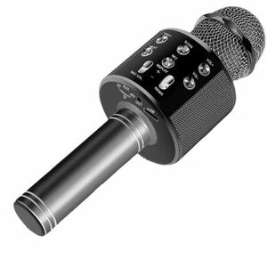Karaoke mikrofon Bluetooth hangszóróval - fekete kép