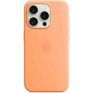 iPhone 15 Pro MagSafe Silicone cover orange sorbet (MT1H3ZM/A) kép