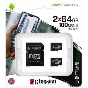 microSDXC Canvas Select Plus Multi pack 64GB C10/UHS-I SDCS2/64GB-2P1A kép