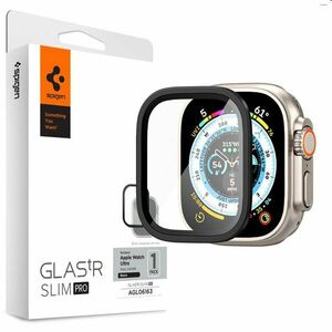 Spigen Glas.tR Slim Pro védőüveg Apple Watch Ultra számára, fekete kép