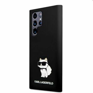 Tok Karl Lagerfeld Liquid Silicone Choupette NFT for Samsung Galaxy S23 Ultra, fekete kép