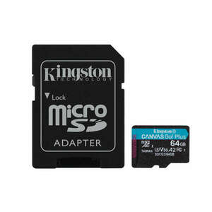 Kingston SDCG3/64GB memóriakártya MicroSDXC 64GB Canvas Go Plus 1... kép