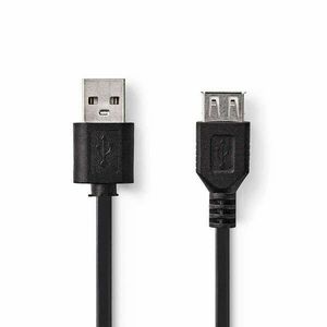 Nedis CCGB60010BK30 USB kábel 3 m USB 2.0 MINI-USB B USB A fekete kép