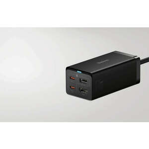 Baseus GaN5 Pro wall charger 2xUSB-C + USB + HDMI, 67W (black) kép