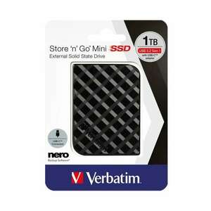 1TB Verbatim 2.5" Store 'n' Go Mini külső SSD meghajtó fekete (53237) kép