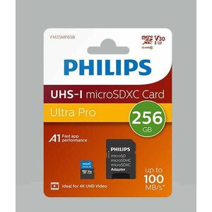 Philips Micro SDXC Memóriakártya 256GB Class 10 UHS-I U1 Adapter kép