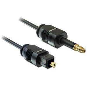 DELOCK 82875 Cable Toslink Standard male - Toslink mini 3.5mm male 1m kép