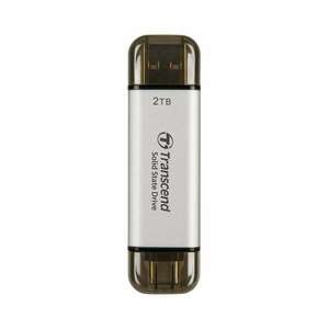 Transcend 2TB ESD310S USB 3.2 Gen 2 Type-A / Type-C Külső SSD - Ezüst kép