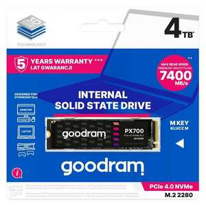 Goodram 4TB PX700 M.2 PCIe SSD kép