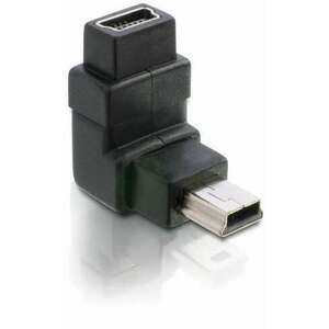 Delock DL65096 USB mini-B 5 tűs apa / anya 90° adapter (DL65096) kép
