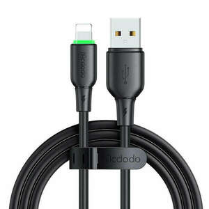 USB és Lightning kábel Mcdodo CA-4741 LED fény 1.2m (fekete) kép