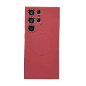 Samsung S24 Ultra mágneses szilikon tok, Piros kép
