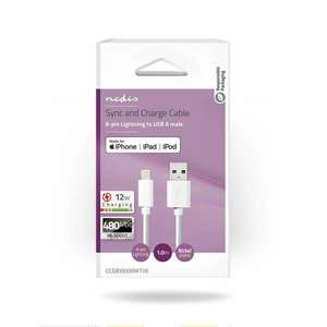 Lightning Kábel | USB 2.0 | Apple Lightning, 8 Pólusú | USB-A Dug... kép
