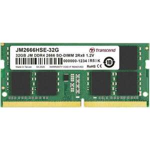 Transcend JM2666HSE-32G 32 GB DDR4-2666 CL19 1.2 V notebook memória kép