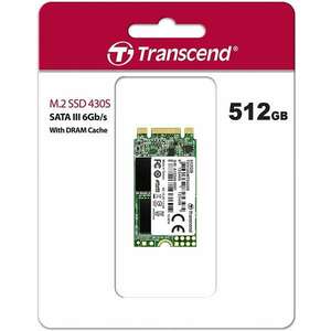 Transcend TS512GMTS430S M.2 2242 512GB SATA III 3D NAND belső SSD kép