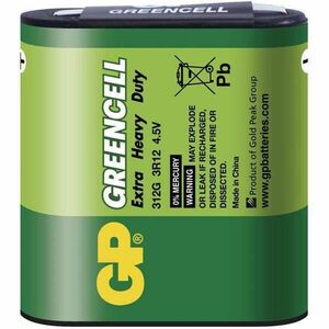 GP Greencell 4, 5 V laposelem 3LR12 1db/zsugor kép