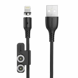 Foneng X62 Magnetic 3in1 USB to USB-C / Lightning / Micro USB Cab... kép