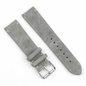 BStrap Suede Leather szíj Samsung Galaxy Watch 42mm, gray (SSG020C0102) kép