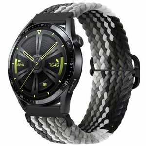 BStrap Elastic Nylon szíj Huawei Watch GT3 46mm, black qiao (SSG025C0808) kép