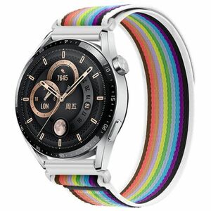BStrap Velcro Nylon szíj Samsung Galaxy Watch Active 2 40/44mm, white rainbow (SSG028C04) kép