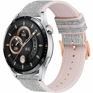 BStrap Glitter szíj Huawei Watch GT2 42mm, silver (SSG032C0107) kép