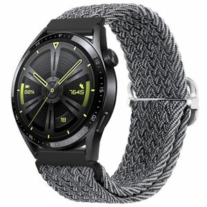 BStrap Braid Nylon szíj Huawei Watch GT3 46mm, gray black (SSG035C0409) kép