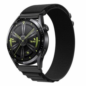 BStrap Nylon Loop szíj Huawei Watch GT3 42mm, black (SSG036C0108) kép