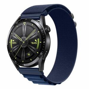 BStrap Nylon Loop szíj Huawei Watch GT3 42mm, navy blue (SSG036C0608) kép