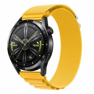 BStrap Nylon Loop szíj Huawei Watch GT3 42mm, yellow (SSG036C0908) kép