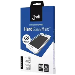 TEMPERED KIJELZŐVÉDŐ FÓLIA 3MK Glass Max Privacy iPhone 11 Pro Max black, FullScreen Glass Privacy kép