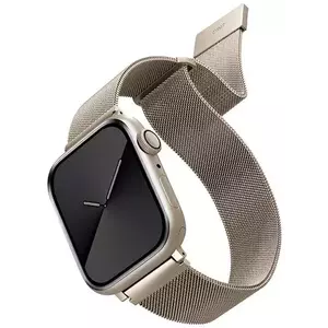 Óraszíj UNIQ strap Dante Apple Watch Series 4/5/6/7/SE 38/40/41mm. Stainless Steel starlight (UNIQ-41MM-DANSLGT) kép