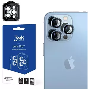 TEMPERED KIJELZŐVÉDŐ FÓLIA 3MK Lens Protection Pro iPhone 13 Pro / 13 Pro Max sierra blue Camera lens protection with mounting frame 1 pc. kép