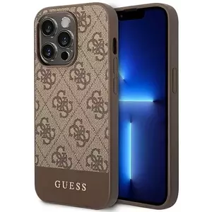 Tok Guess GUHCP14LG4GLBR iPhone 14 Pro 6, 1" brown hard case 4G Stripe Collection (GUHCP14LG4GLBR) kép