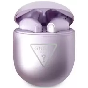 Fejhallgató Guess Bluetooth TWS Earbuds purple Triangle Logo (GUTWST82TRU) kép