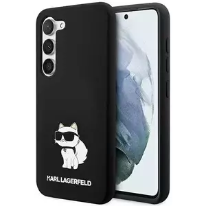 Tok Karl Lagerfeld Samsung Galaxy S23 hardcase black Silicone Choupette (KLHCS23SSNCHBCK) kép