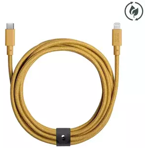 Kábel Native Union Belt Cable (USB-C – Lightning) 3m, kraft (BELT-CL-KFT-3-NP) kép