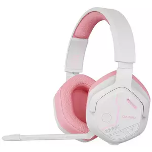 Fejhallgató Wireless Gaming Headphones Dareu EH755 Bluetooth 2.4 G, pink (6950589913588) kép