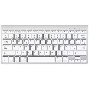 Billentyűzet Wireless iPad keyboard Omoton KB088 with tablet holder (silver) kép
