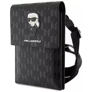 Tok Karl Lagerfeld Bag KLWBSAKHPKK black Saffiano Monogram Ikonik (KLWBSAKHPKK) kép