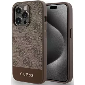 Tok Guess GUHCP15LG4GLBR iPhone 15 Pro 6.1" brown hardcase 4G Stripe Collection (GUHCP15LG4GLBR) kép
